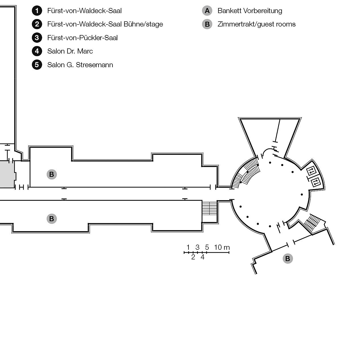Floor plan, 1st floor | Maritim Hotel Bad Wildungen