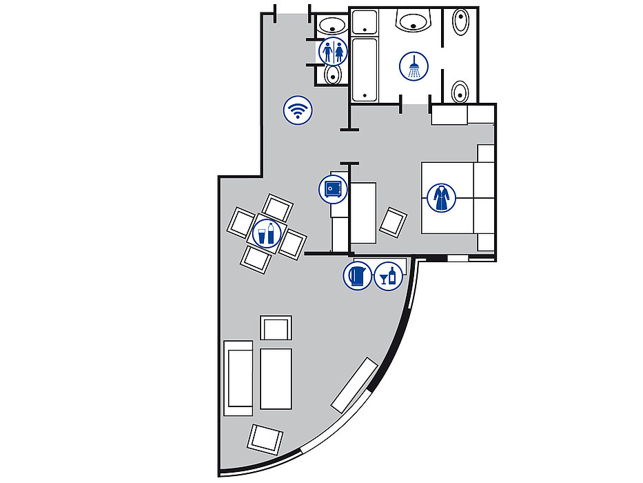 Room floor plan Master suite | Maritim Airport Hotel Hannover Room floor plan Master suite | Maritim Airport Hotel Hannover