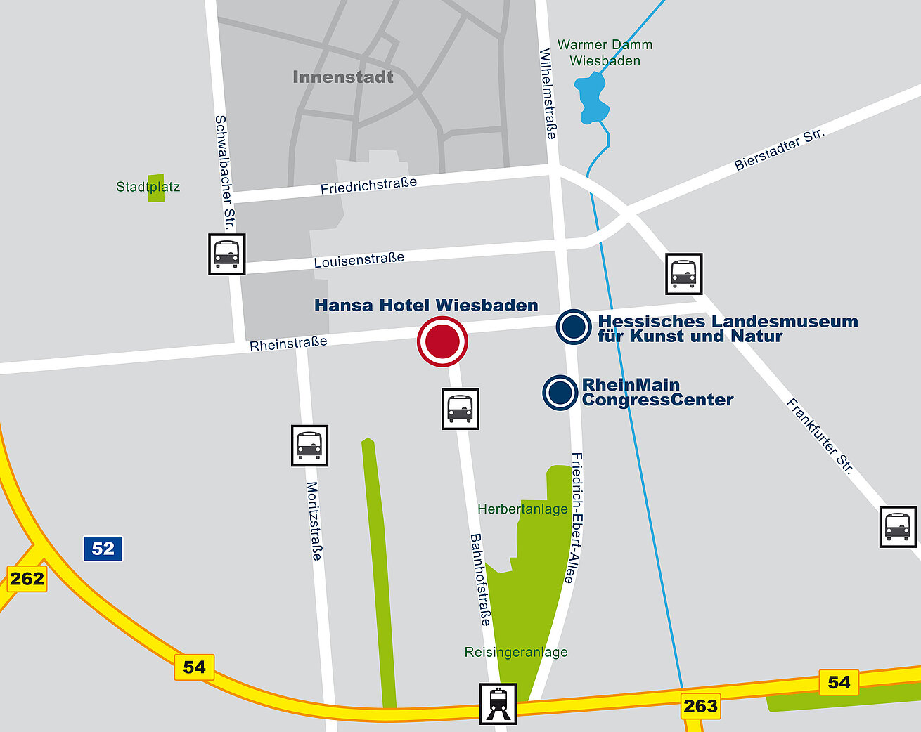 Roadmap Star-Apart Hansa Hotel Wiesbaden 