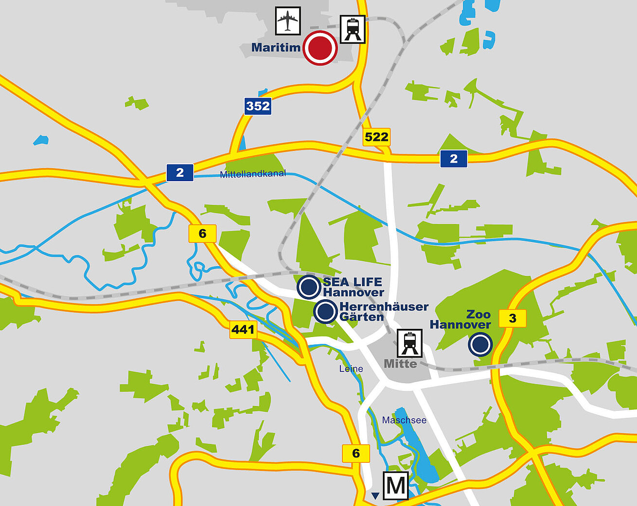 Roadmap Maritim Airport Hotel Hannover