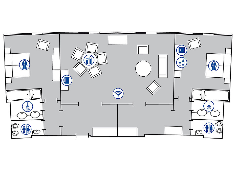 Room floor plan Presidential suite | Maritim Airport Hotel Hannover Room floor plan Presidential suite | Maritim Airport Hotel Hannover